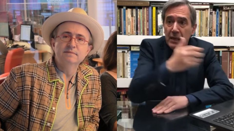 Marco Antonio Villa e Reinaldo Azevedo (Montagem)
