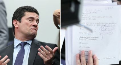 Moro levou mesmo papel para audiências na Câmara e no Senado