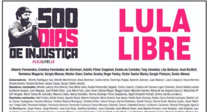 Liderados por Fernandez e Cristina Kirchner centenas de argentinos pedem Lula Livre em abaixo-assinado publicado em jornal