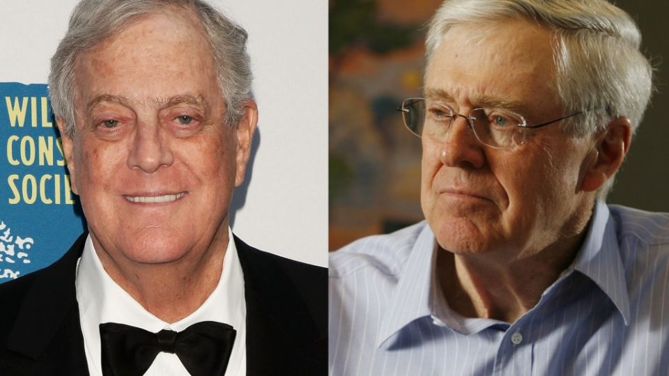 Os irmãos Charles e David Koch (Reprodução)