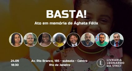 Livraria do Rio promove ato em memória de Ágatha Félix