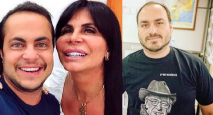 Gretchen chama Carluxo para um "tête-à-tête" após filho de Bolsonaro zombar de Thammy