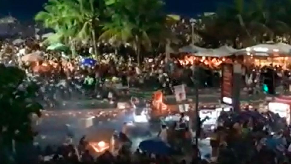 Polícia e Guarda Municipal instalaram caos na abertura do Carnaval carioca (Reprodução)