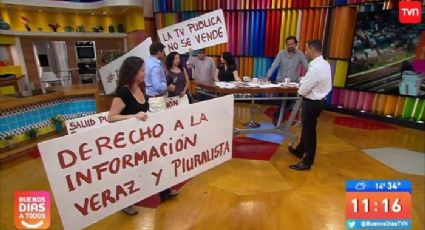 Trabalhadores da TV pública chilena ocupam programa ao vivo e reclamam de “falta de informação veraz e pluralista”