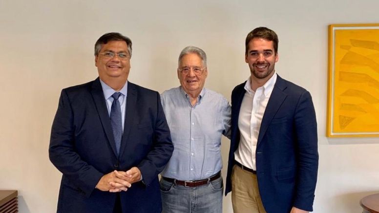 Depois de encontrar Lula, Flávio Dino visita FHC e dá sinais de que sua candidatura presidencial está nas ruas