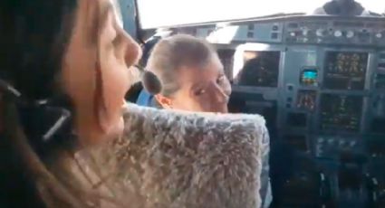 Bolsonaro publica vídeo de filha na cabine do avião presidencial: "Mulher pilotando, pode?"