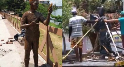 Moradores de Penedo boicotam estátua de Carlinhos Maia: “um viado não representa a nossa cidade”