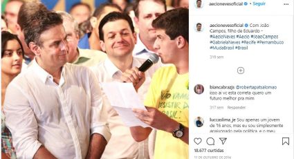 Marília Arraes posta foto de João Campos com Aécio Neves: "Recordar é viver"