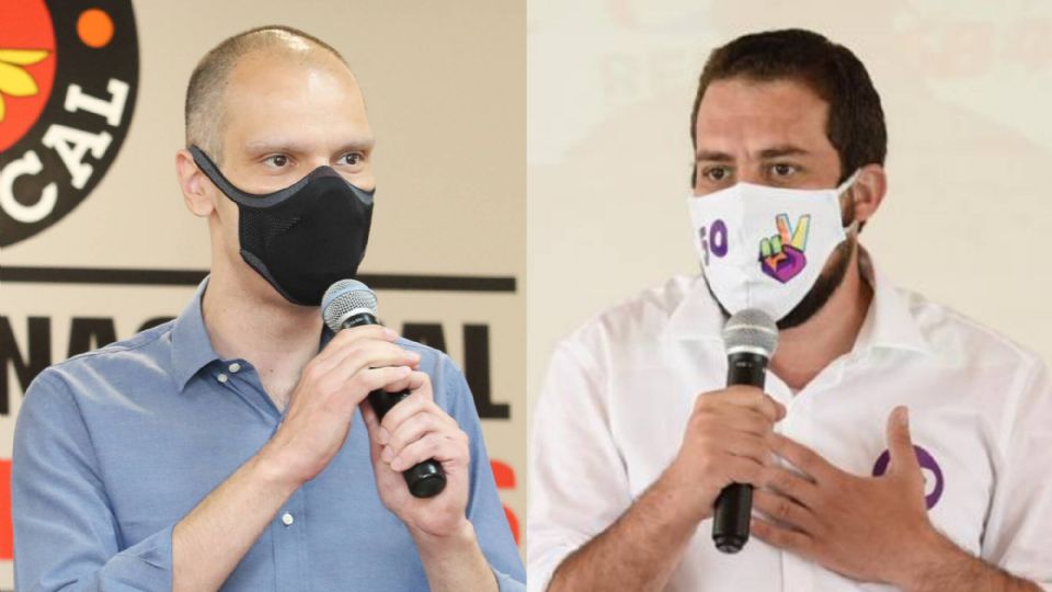 Bruno Covas (PSDB) e Guilherme Boulos (PSOL), candidatos à Prefeitura de SP (Foto Montagem)