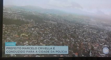 Na Record, Crivella não foi preso, foi conduzido "para a Cidade da Polícia"