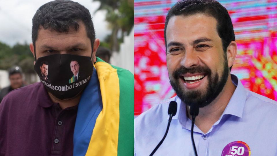 Oswaldo Eustáquio e Guilherme Boulos (Montagem)