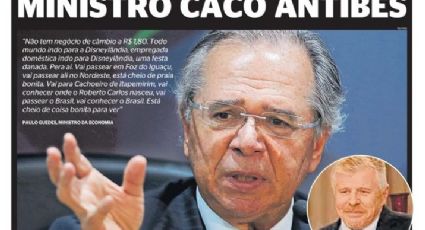 Caco Antibes: Extra, da Globo, zoa Guedes na capa