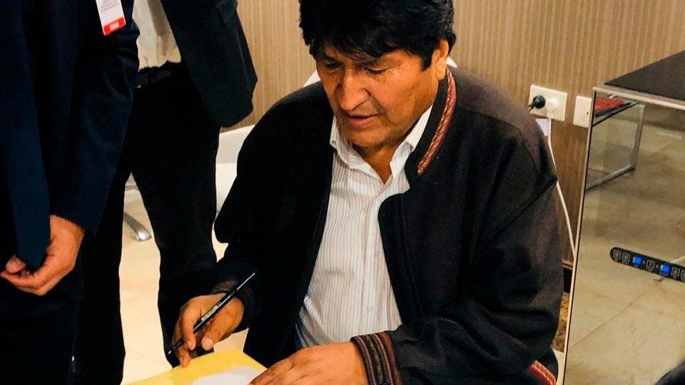 O ex-presidente boliviano Evo Morales (foto: Página/12)