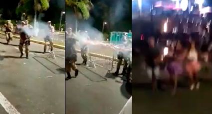 Vídeo: Polícia provoca terror, atira, joga bombas e acaba com carnaval de rua em Joinville