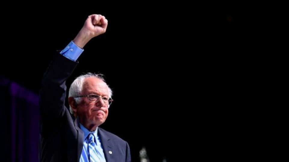 O socialista estadunidense Bernie Sanders (foto: Globovisión)