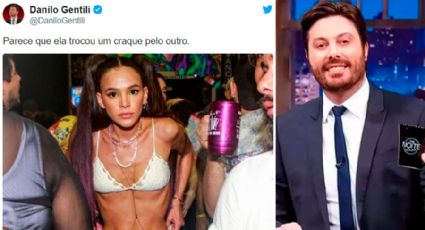 Danilo Gentili insinua que Bruna Marquezine, ex de Neymar, usa drogas: Parece que trocou um craque pelo outro