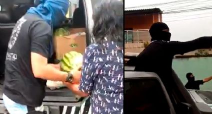 Vídeo: PMs mascarados distribuem comida no Ceará em ação típica de milícias