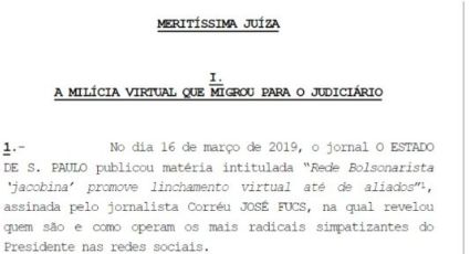 DCM: Estadão se diz vítima de milícia olavista e usa ataques a Haddad como prova