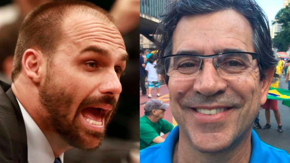 Eduardo Bolsonaro e Xico Graziano (Montagem)