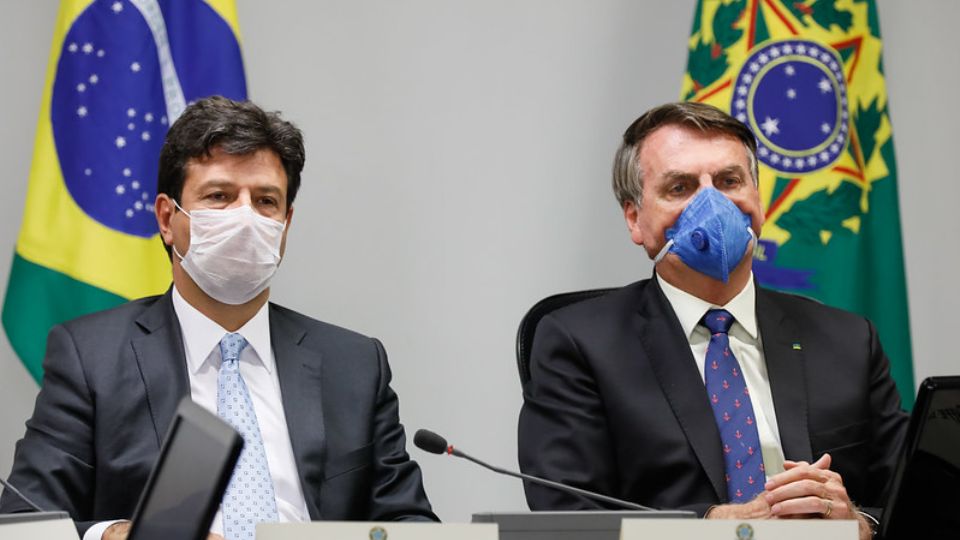 Luiz Henrique Mandetta e Jair Bolsonaro - Foto: Isac Nóbrega/PR