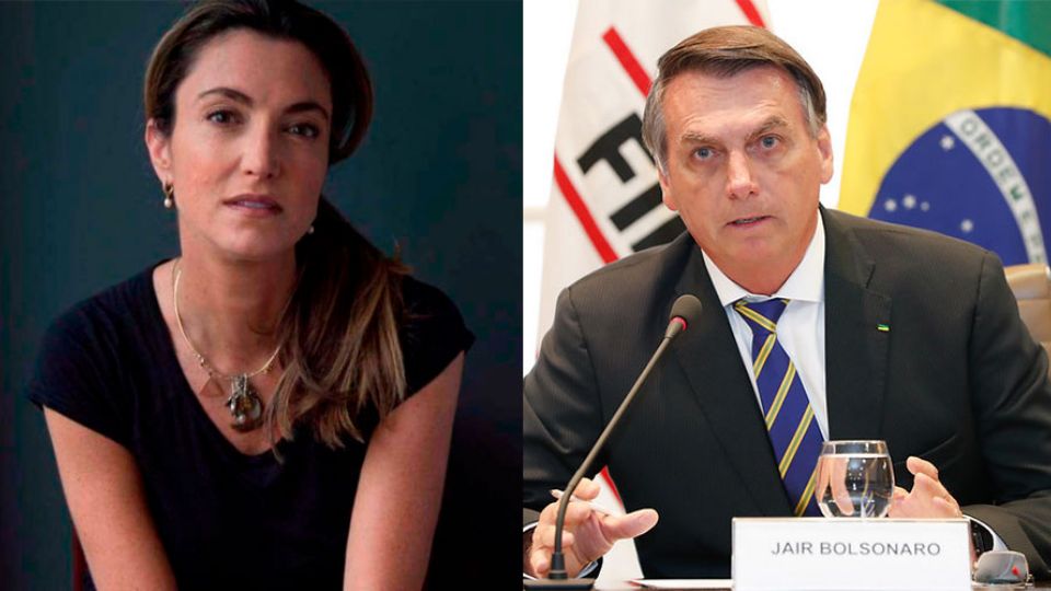 Patrícia Campos Mello e Jair Bolsonaro (Montagem)