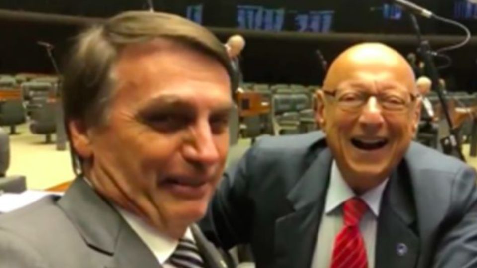 Jair Bolsonaro e Esperidião Amin (foto: YouTube)