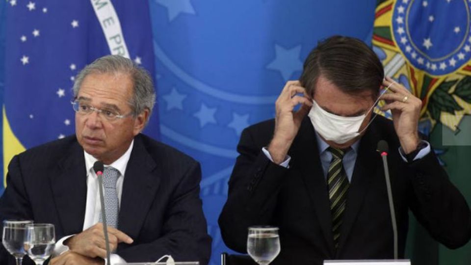 Paulo Guedes e Jair Bolsonaro (foto: Xinhua)