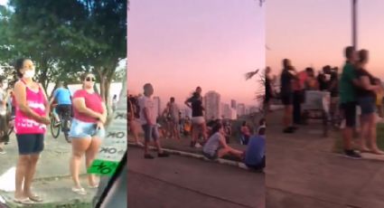 Vídeo: Paulistanos se aglomeram para ver pôr do sol em praça da zona oeste, epicentro do coronavírus