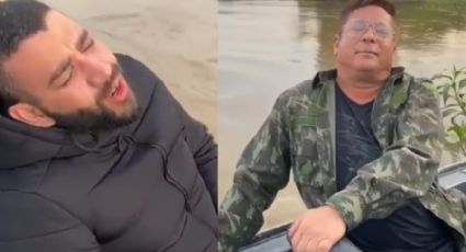 Gusttavo Lima e Leonardo furam isolamento e promovem pescaria com amigos no Pantanal