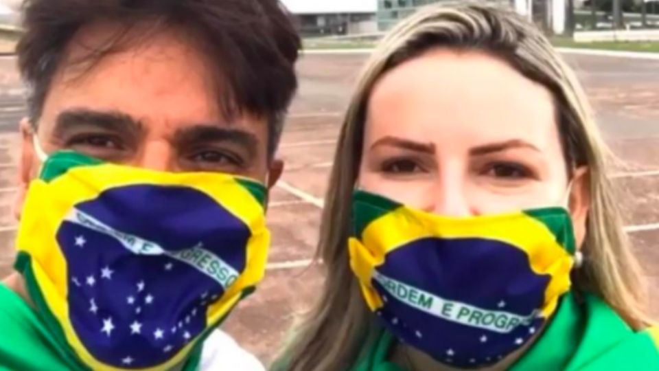 Guilherme de Pádua e a esposa (Foto: Reprodução)