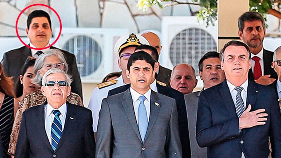 Marcelo Costa Câmara (em destaque), chefe do 'serviço de inteligência particular' de Bolsonaro (Reprodução)