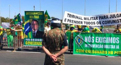 Em ato esvaziado, apoiadores de Bolsonaro voltam a defender golpe e pedir ditadura