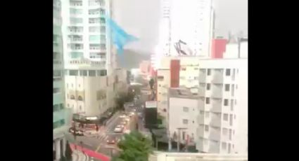 Assista a vídeos do ciclone bomba, que deixou um rastro de destruição em Balneário Camboriú (SC)