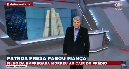 Datena diz que morte do menino Miguel foi causada pelo racismo e prega punição da patroa