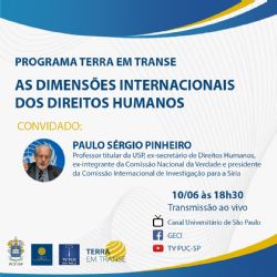 Terra em Transe debate as dimensões internacionais das lutas pela defesa dos Direitos Humanos