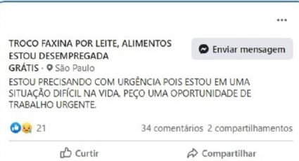 Sem renda na pandemia, mulheres trocam faxina por comida