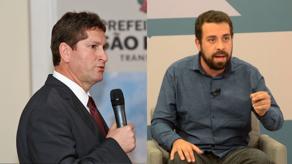 Jilmar Tatto e Guilherme Boulos (Montagem)