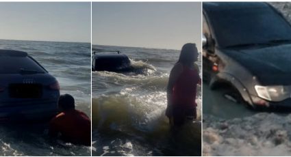 Ricos do Pará furam quarentena para ir à praia e perdem carros de luxo na maré