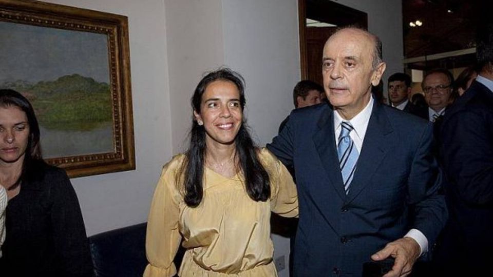 José Serra e a filha, Verônica (Arquivo)