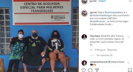 João Gordo faz almoço especial em casa de acolhida para mulheres trans