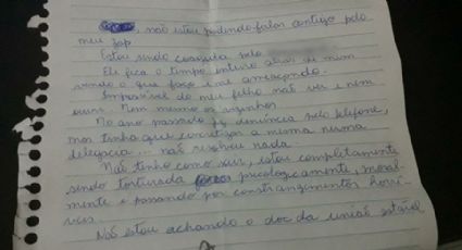 Bilhete fotografado pelo filho ajuda a livrar mãe de cárcere privado de 8 anos