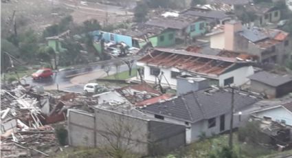 VÍDEOS: Nova onda de tornados deixa 16 feridos e 945 desalojados em Santa Catarina