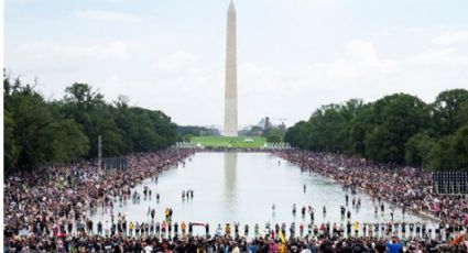 Marcha contra o racismo em Washington marca aniversário do discurso mais famoso de Martin Luther King