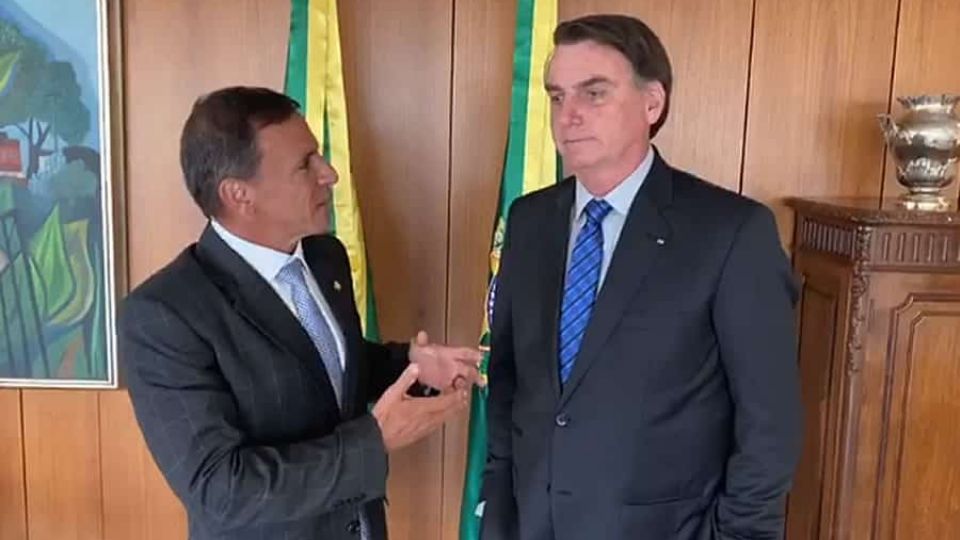 Marcio Bittar e Jair Bolsonaro (Reprodução)