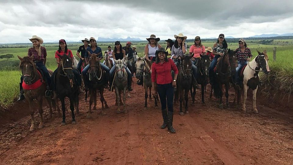 Moradoras do assentamento Jacy Rocha, no sul da Bahia (Foto: MST)
