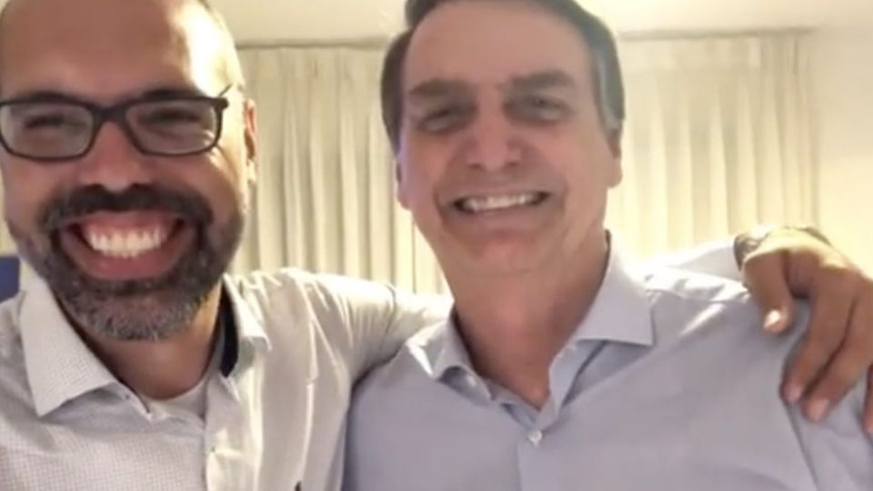 Allan dos Santos e Jair Bolsonaro - Foto: Reprodução