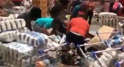 Vídeo mostra clientes desesperados em supermercado que anunciou arroz em promoção