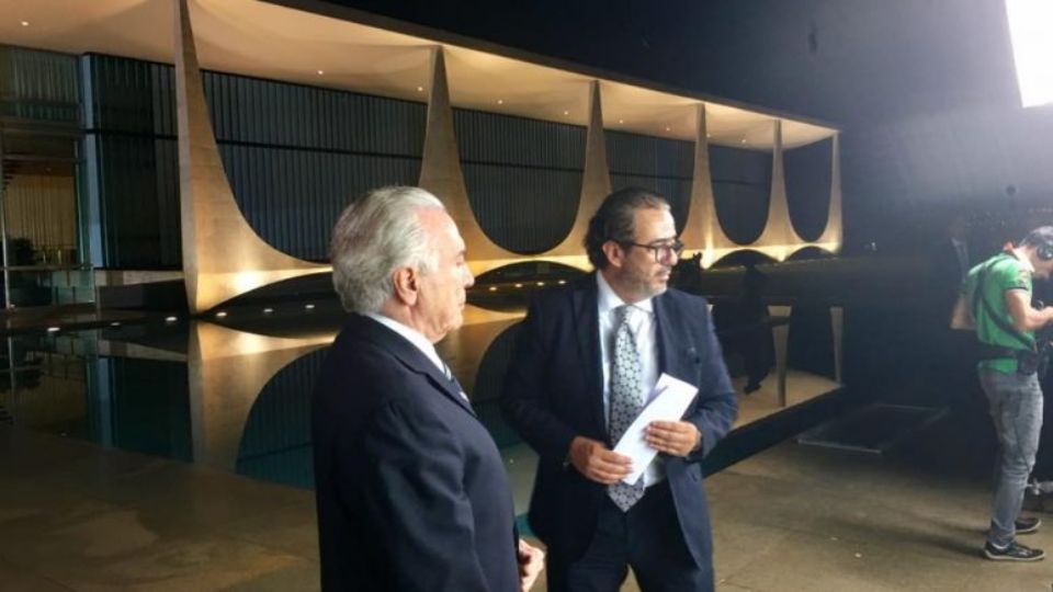 Elsinho Muoco e Michel Temer (Reprodução)