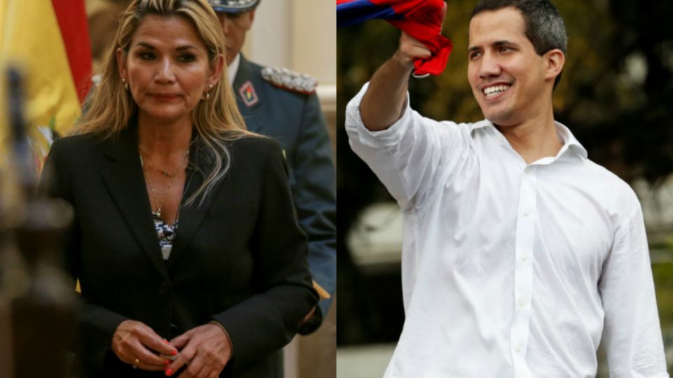 Jeanine Áñez e Juan Guaidó (foto: TeleSur)