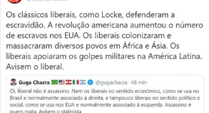 Comentarista da Globo defende liberais e leva invertida nas redes: 'massacraram povos’